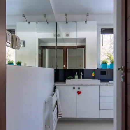 W Sercu Powisla, Balkon, Klimatyzacja, Wifi, Brak Tv Lägenhet